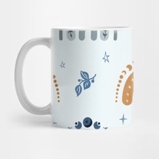 Boho Rainbow Hippie Pattern Design Celestial Mug